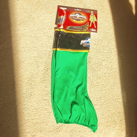 Power Rangers Mystic Force  Green Power Rangers boot covers 4+ yrs old   +1 gluv - Picture 2 of 6